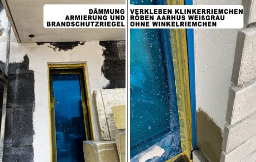 Dämmung, Armierung Brandriegel